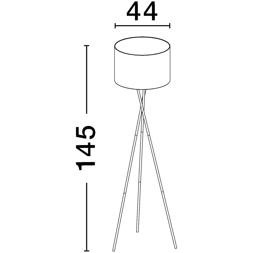 Lampa podłogowa Trips czarna - Elegancki design | Decolab24