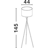 Lampa podłogowa Trips czarna - Elegancki design | Decolab24