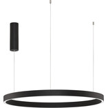 Lampa wisząca okrągła nowoczesna Astra LED 80cm 3000K 77W czarna