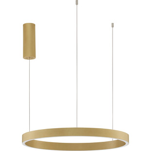 Lampa wisząca okrągła nowoczesna Astra LED 60cm 3000K szczotkowane złoto