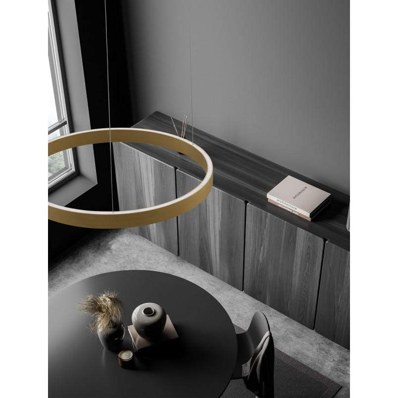 Lampa wisząca Astra LED 60cm złota - Decolab24