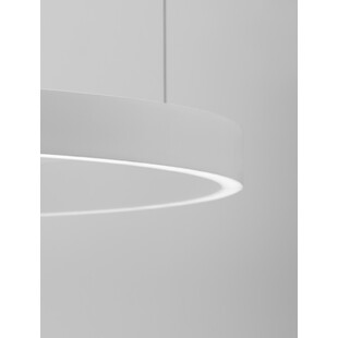 Lampa wisząca okrągła nowoczesna Astra LED 80cm 3000K biała