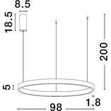 Lampa Wisząca Astra LED - Nowoczesny Design | Decolab24