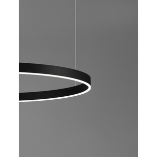 Lampa wisząca LED czarna Gemma - Nowoczesny design | Decolab24