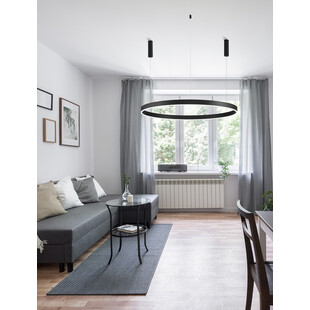 Lampa wisząca LED czarna Gemma - Nowoczesny design | Decolab24