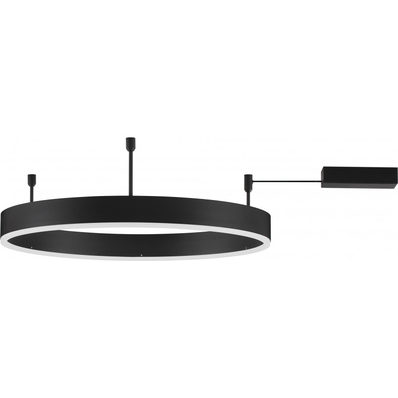 Plafon LED Gemma Czarny 60cm - Nowoczesne Oświetlenie