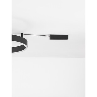 Plafon LED Gemma Czarny 60cm - Nowoczesne Oświetlenie