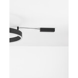 Plafon LED Gemma Czarny 60cm - Nowoczesne Oświetlenie