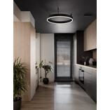 Plafon LED Gemma Czarny 60cm - Nowoczesne Oświetlenie