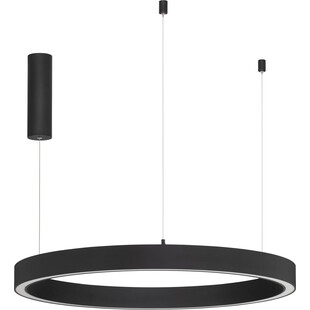 Lampa wisząca okrągła nowoczesna Astra LED 80cm 3000K 50W czarna