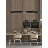 Lampa wisząca Astra LED 80cm | Nowoczesna lampa czarna - Decolab24