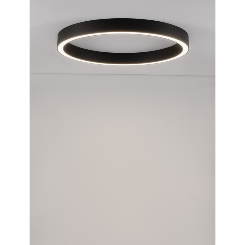 Plafon LED Nina 80cm Czarny - Nowoczesne Oświetlenie