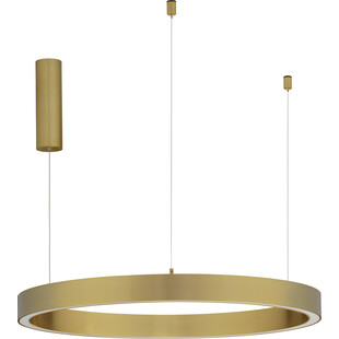 Lampa wisząca okrągła nowoczesna Nina LED 80cm 3000K złota