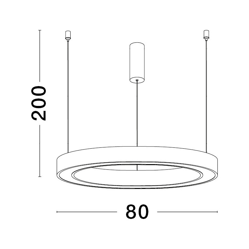 Lampa wisząca Nina LED | Złota, Okrągła, Nowoczesna - Decolab24