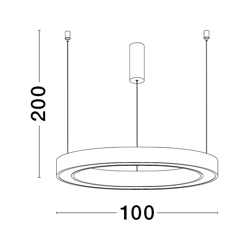 Lampa wisząca Nina LED - Złota, nowoczesna | Decolab24