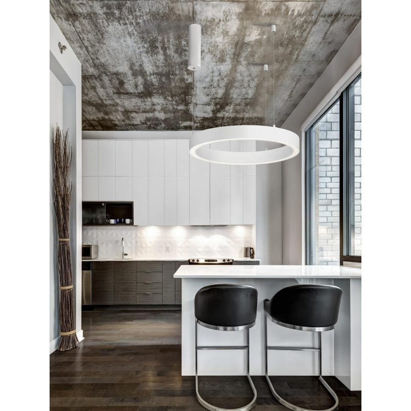 Lampa wisząca LED Nina | Nowoczesna, okrągła, biała | Decolab24