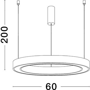 Lampa wisząca LED Nina | Nowoczesna, okrągła, biała | Decolab24