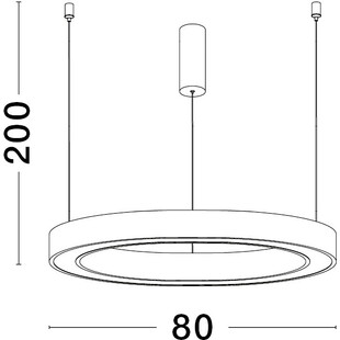Lampa wisząca LED Nina - nowoczesny design, 80cm - Decolab24