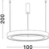 Lampa wisząca LED Nina - nowoczesny design | Decolab24