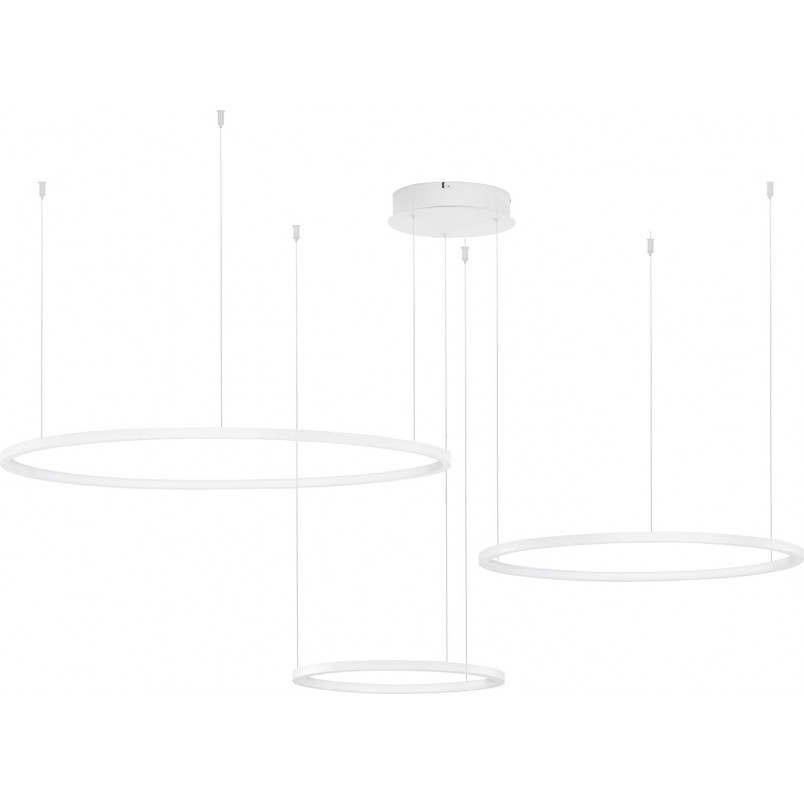 Lampa wisząca 3 okręgi biała | Nowoczesne lampy LED Decolab24