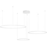 Lampa wisząca 3 okręgi biała | Nowoczesne lampy LED Decolab24