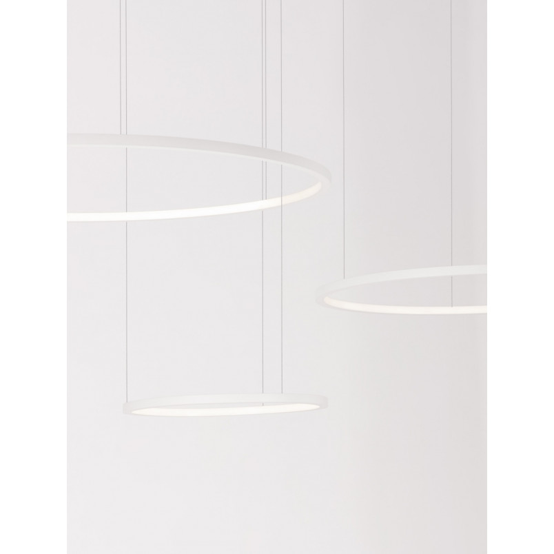 Lampa wisząca 3 okręgi biała | Nowoczesne lampy LED Decolab24
