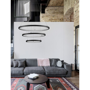Lampa wisząca nowoczesna ściemniana Tiviti LED 40-80cm 3000K czarna