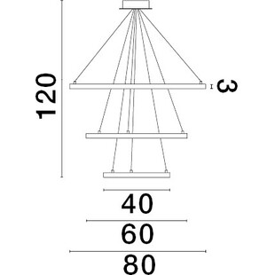 Lampa wisząca LED Tiviti | Nowoczesny design, ściemnianie
