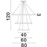 Lampa Wisząca Złota LED - Nowoczesny Żyrandol Glamour | Decolab24
