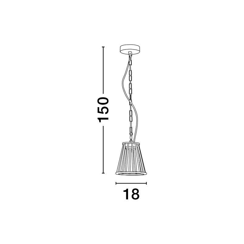 Lampa Ogrodowa Wisząca Rissa LED Czarna | Decolab24