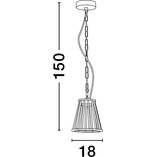 Lampa Ogrodowa Wisząca Rissa LED Czarna | Decolab24