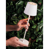 Lampa ogrodowa na stół Enea LED 3000K biała