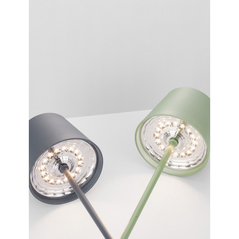 Lampa stołowa Enea LED - szara, nowoczesny design | Decolab24