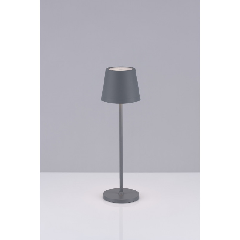 Lampa stołowa Enea LED - szara, nowoczesny design | Decolab24