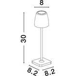 Lampa zewnętrzna Hunter LED | Brązowa, 30cm - Decolab24