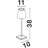 Lampa zewnętrzna Hunter LED | Brązowa, 38cm | Decolab24