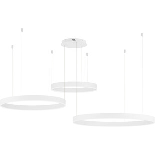 Lampa wisząca nowoczesna Gemma LED 60-100cm biała