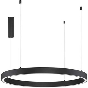 Lampa wisząca okrągła nowoczesna Astra LED 100cm 3000K 60W czarna
