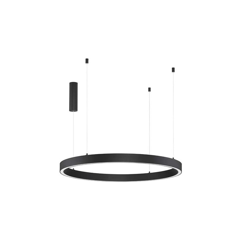 Lampa Wisząca Astra LED | Nowoczesna, Okrągła, Czarna