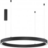 Lampa Wisząca Astra LED | Nowoczesna, Okrągła, Czarna