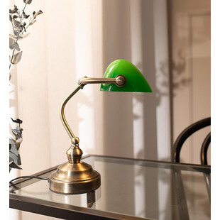 Lampa biurkowa Bankers zielona Markslojd | Retro i Vintage