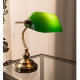 Lampa biurkowa Bankers zielona Markslojd | Retro i Vintage