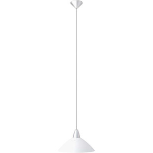 Lampa wisząca Logo biała Brilliant - Eleganckie oświetlenie