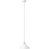 Lampa wisząca Logo biała Brilliant - Eleganckie oświetlenie