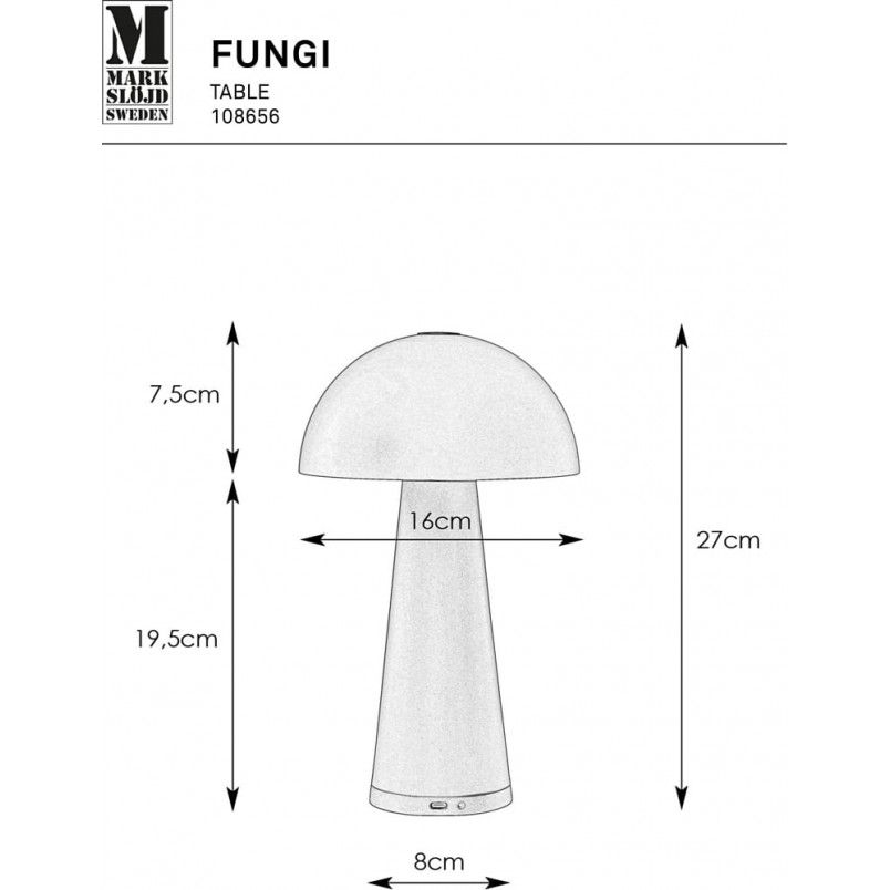 Lampa ogrodowa Fungi LED biała - Markslojd | Oświetlenie