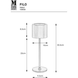 Lampa stołowa LED Filo - Markslojd | Ogród w stylu