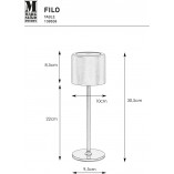 Lampa stołowa LED Filo - Markslojd | Ogród w stylu