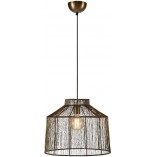 Lampa wisząca Capanna mosiądz Markslojd | Rustykalny styl