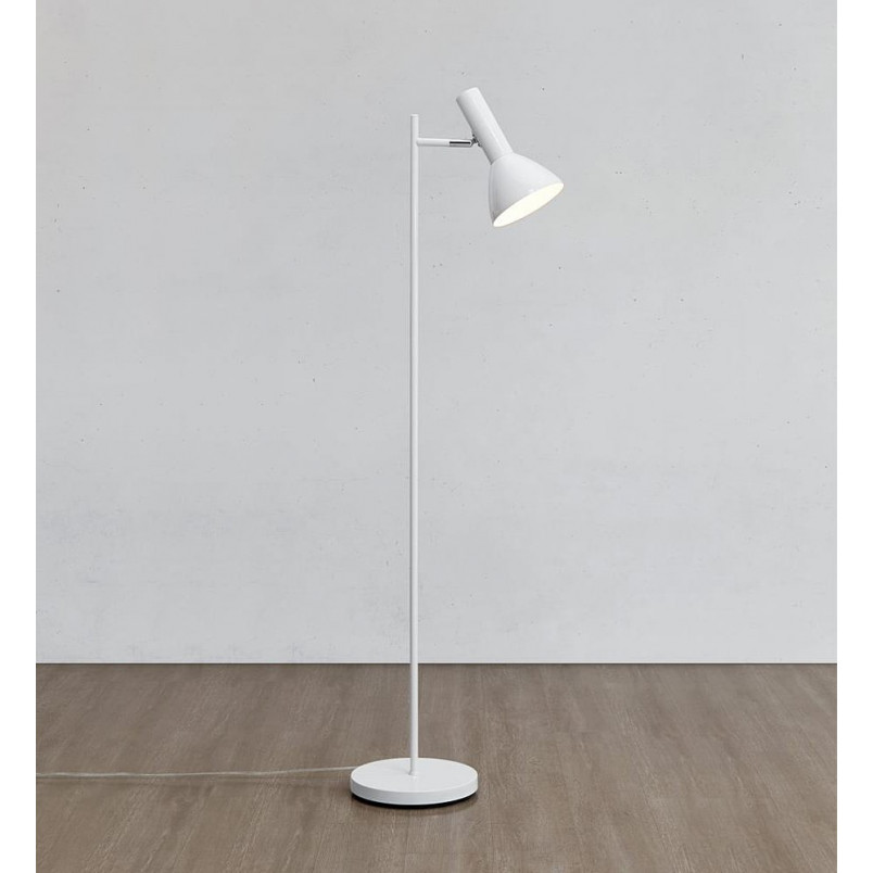 Lampa podłogowa Metro biała Markslojd | Skandynawski design