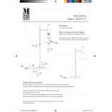 Lampa stołowa Metro biała Markslojd - Skandynawski design